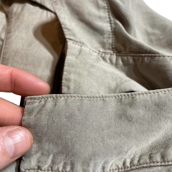 COMPTOIR DES COTONNIERS Dress Size 36 Short Sleeve V-Neck Tan Beige Small - Picture 5 of 9